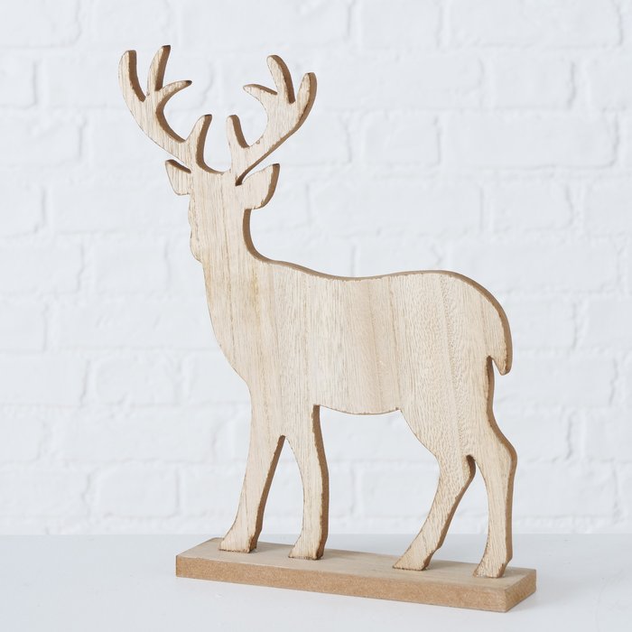 Wooden Stag Figurine | Small