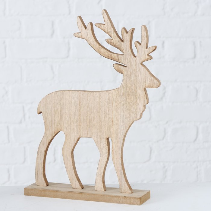 Wooden Stag Figurine | Small