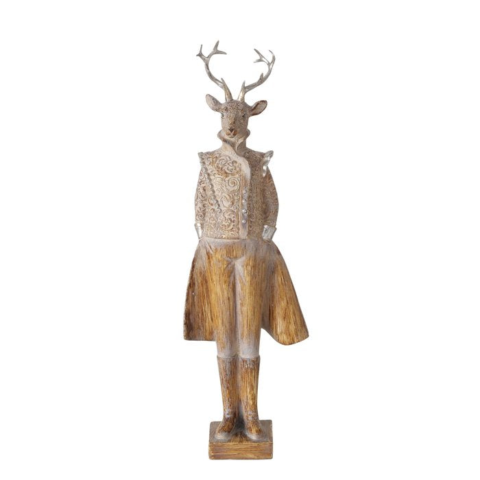 Dressed Stag & Doe Figurine, 42cm