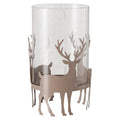 Tiro Stag Lantern Large | Powder-Coated Iron & Recycled Glass