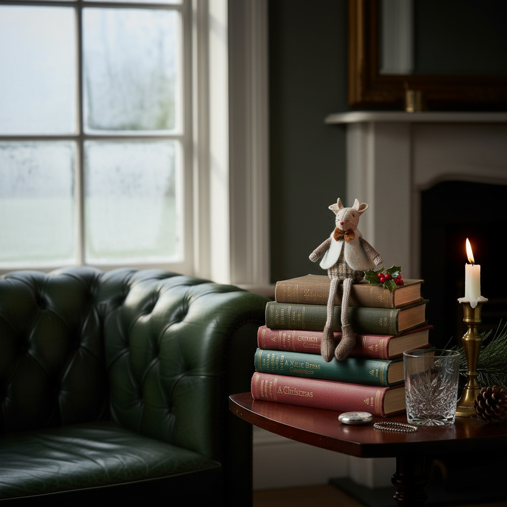 Caramel Mouse - refined festive gentleman's study